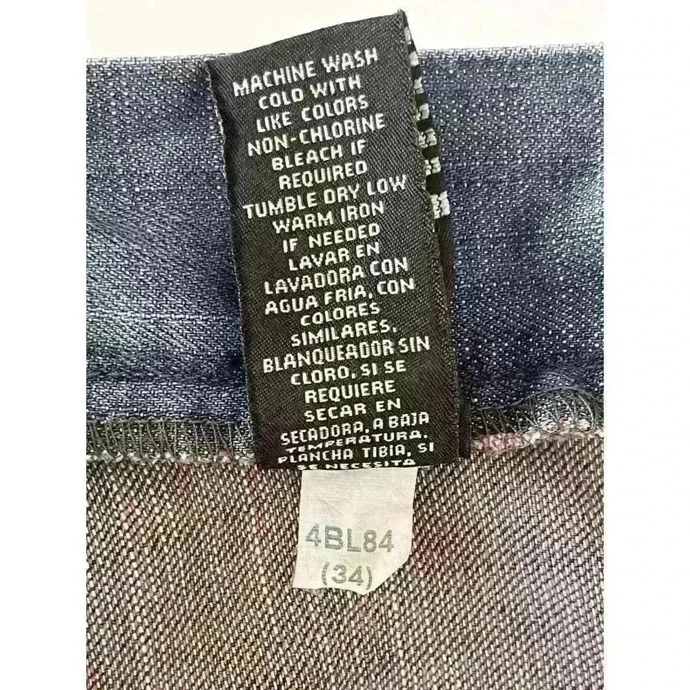 Vintage RL Polo Jeans Co. Men's Relaxed Straight Leg 100% Cotton Size 33 Flaw - Picture 14 of 15